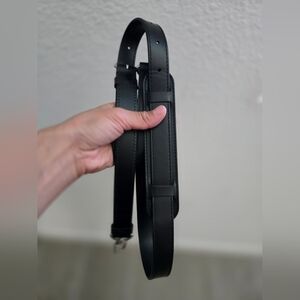 Louis Vuitton Black Leather Shoulder Strap
